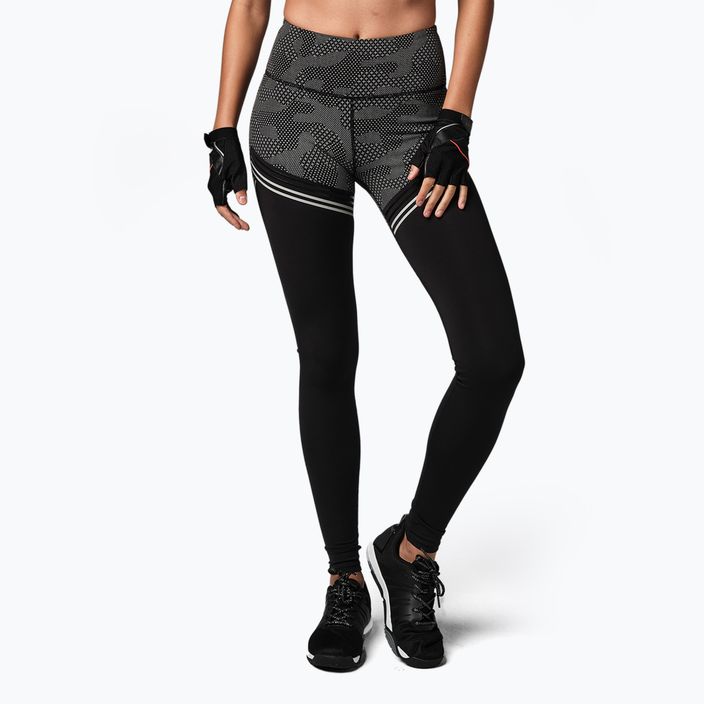 Women's leggings STRONG ID Performance black-grey Z1B01337 2