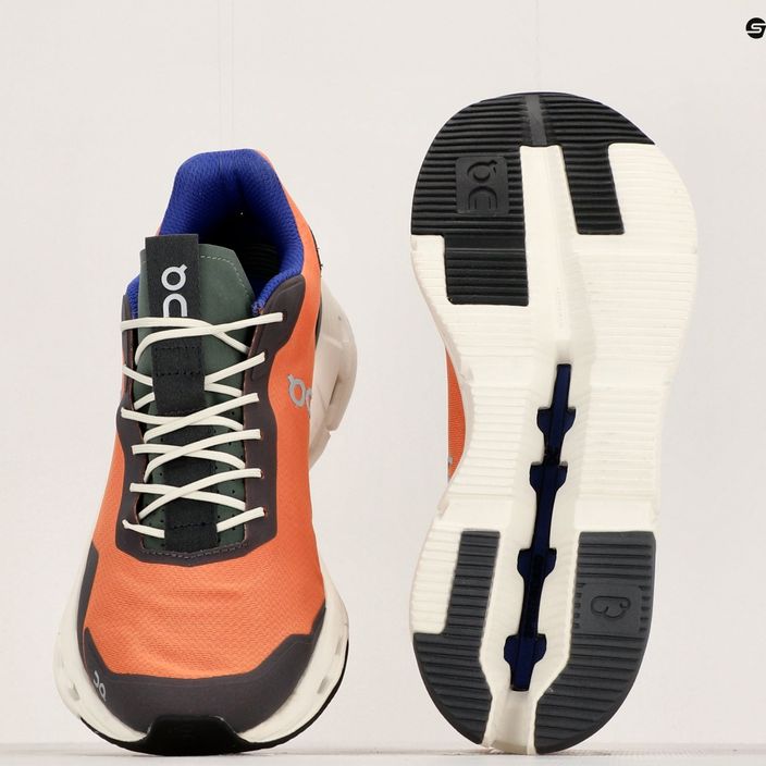 Men's On Running Cloudnova Form terracotta/forest running shoes 9