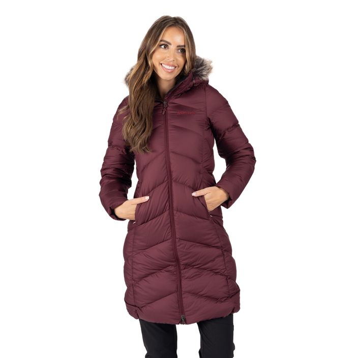 Marmot women's down jacket Montreaux Coat maroon 78090