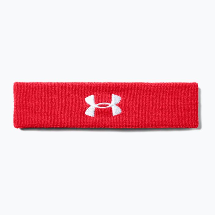Men's Under Armour Performance Headband 600 red and white 1276990