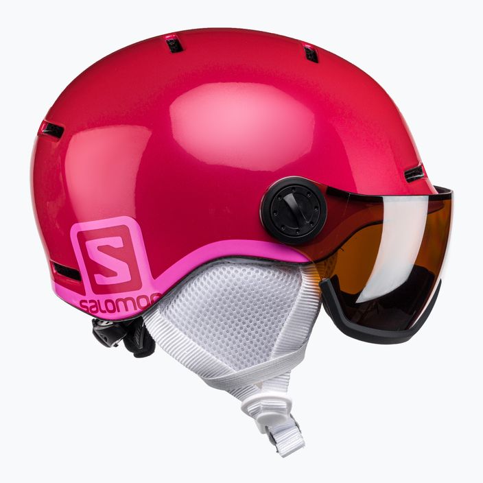 Salomon Grom Visor S2 children's ski helmet pink L39916200 4