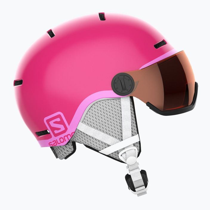 Salomon Grom Visor S2 children's ski helmet pink L39916200 8