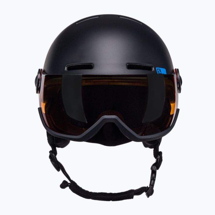 Salomon Grom Visor S2 children's ski helmet black L39916300 2