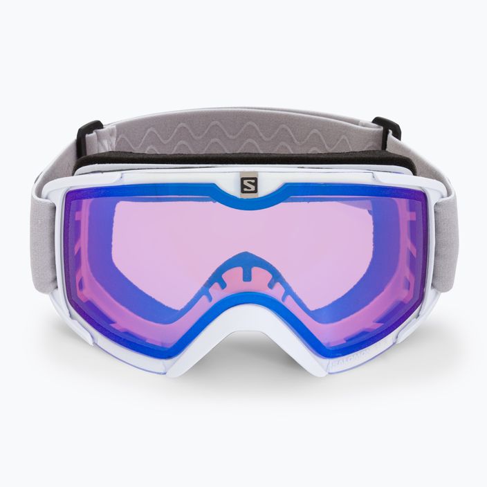 Salomon Xview Photo ski goggles white/aw blue L40844200 2