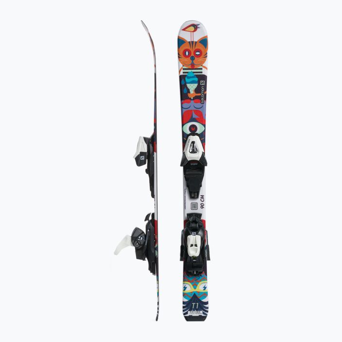 Children's downhill skis Salomon T1 XS + C5 colour L40891100 2