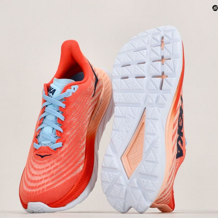 Women's running shoes HOKA Mach 5 camellia/peach perfait 13