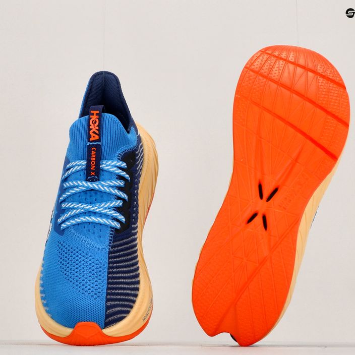 Men's running shoes HOKA Carbon X 3 coastal sky/bellwether blue 22