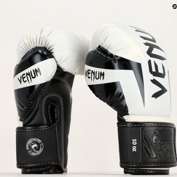 Venum Elite white/camo boxing gloves 11