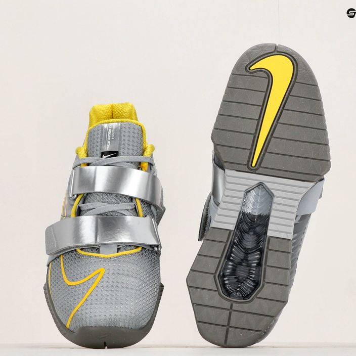 Nike Romaleos 4 weightlifting shoes wolf grey/lightening/blk met silver 8