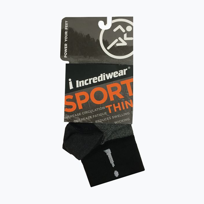 Incrediwear Sport Thin compression socks black BP202 3