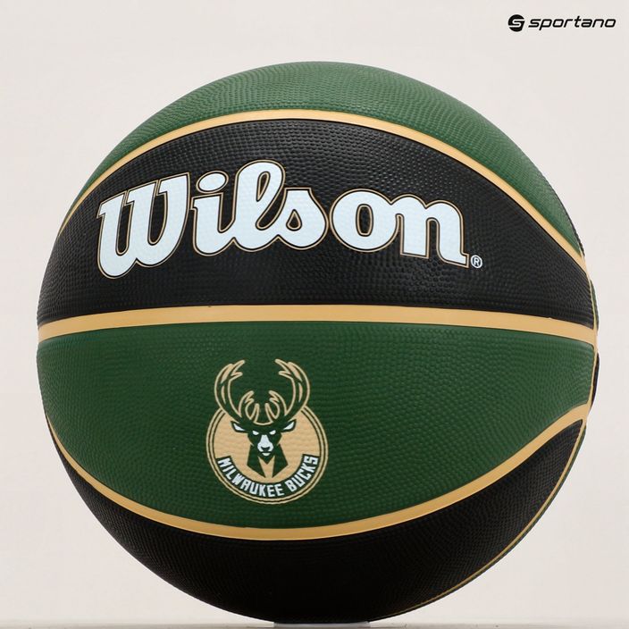 Wilson NBA Team Tribute Milwaukee Bucks basketball WTB1300XBMIL size 7 7