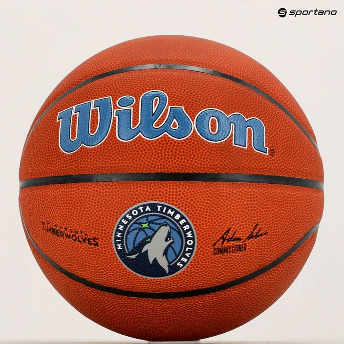 Wilson NBA Team Alliance Minnesota Timberwolves basketball WTB3100XBMIN size 7 6