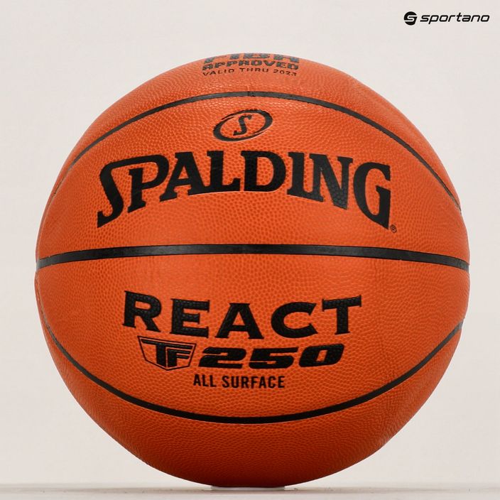 Spalding TF-250 React Logo FIBA basketball 76968Z 6