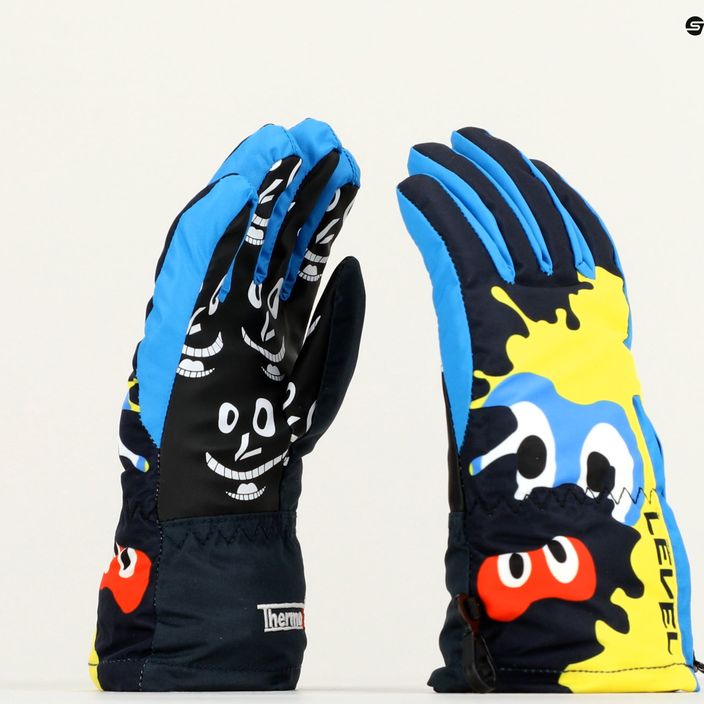 Level children's ski gloves Lucky ninja navy 9