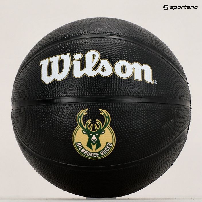 Wilson NBA Team Tribute Mini Milwaukee Bucks basketball WZ4017606XB3 size 3 9