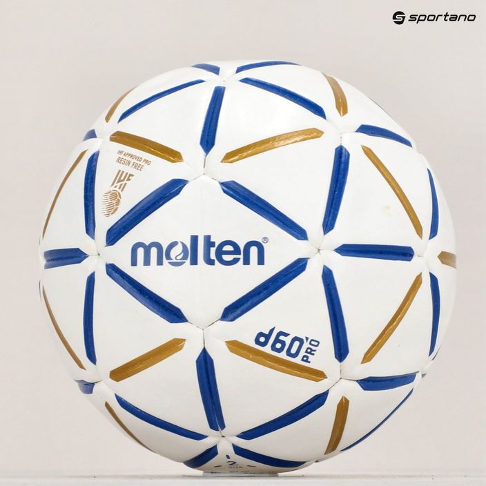 Molten handball H3D5000-BW d60 PRO IHF-2 blue/white size 2 4