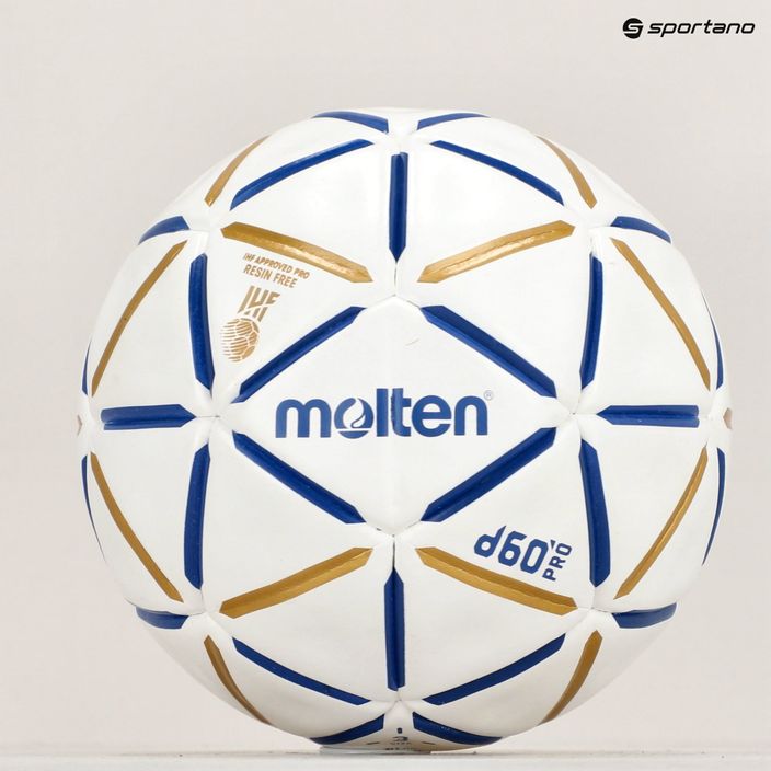 Molten handball H3D5000-BW d60 PRO IHF-3 blue/white size 3 4