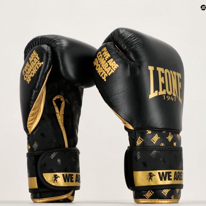 LEONE 1947 Dna black/gold boxing gloves GN220 10