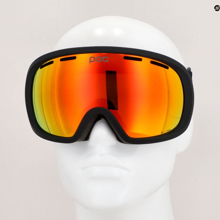 Ski goggles POC Fovea uranium black/partly sunny orange 6