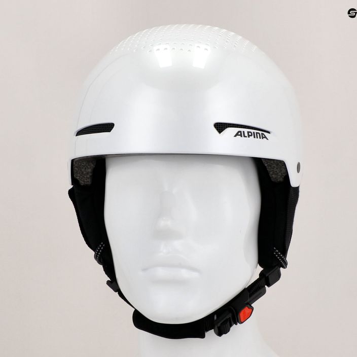 Alpina Arber white/metallic gloss ski helmet 12