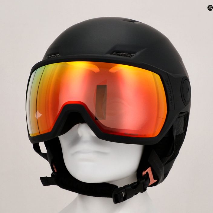 Ski helmet Salomon Icon LT Visor Photo S1-S3 black/pink/gold 6