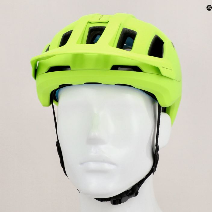 Bicycle helmet POC Axion SPIN fluorescent yellow/green matt 9