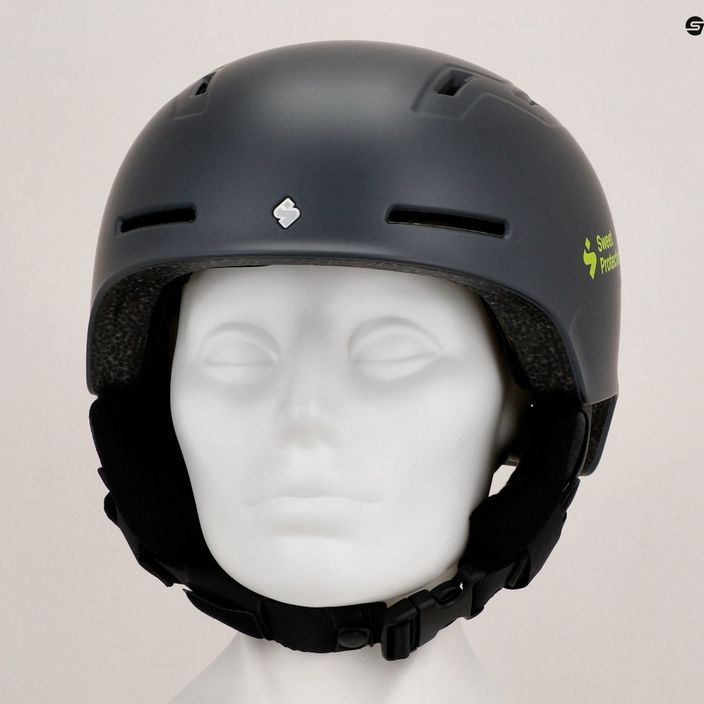 Sweet Protection Winder MIPS Jr slate gray/fluo children's ski helmet 13