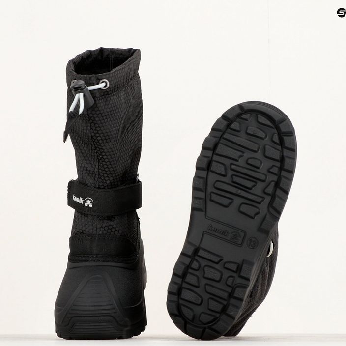 Kamik Finley2 black/charcoal children's trekking boots 10