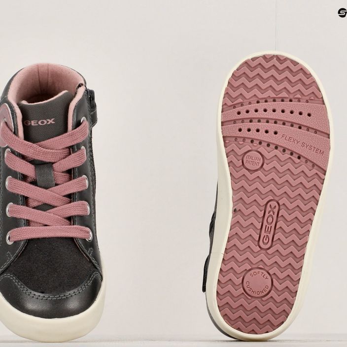 Geox Kilwi children's shoes dark grey/dark pink 16