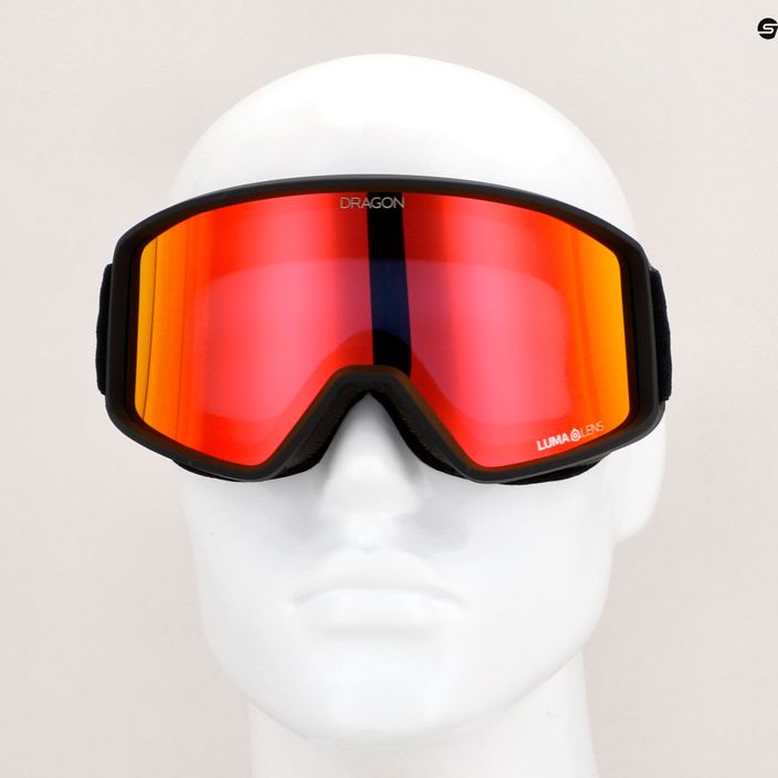 DRAGON DXT OTG black/lumalens red ion ski goggles 7