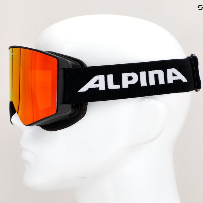 Ski goggles Alpina Narkoja Q-Lite black/orange 5