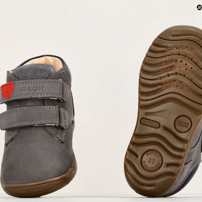 Geox Macchia anthracite children's shoes 14