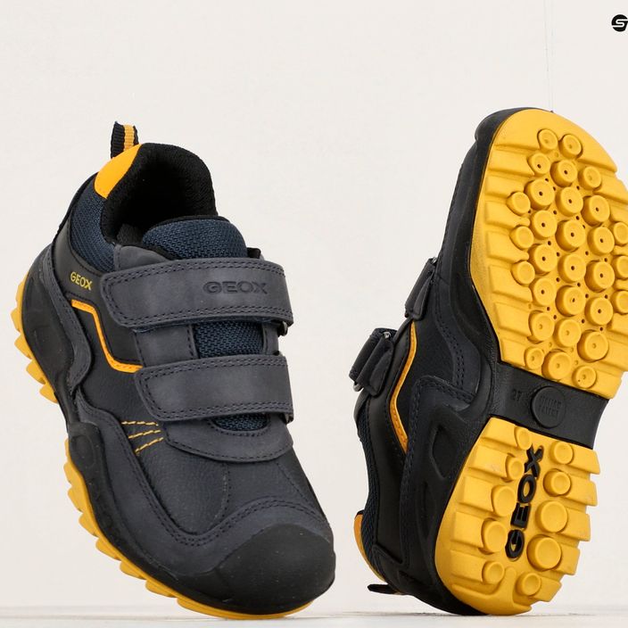 Geox New Savage navy/ochreyellow junior shoes 15