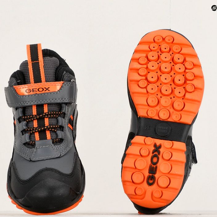 Geox New Savage Abx junior shoes dark grey/orange 15