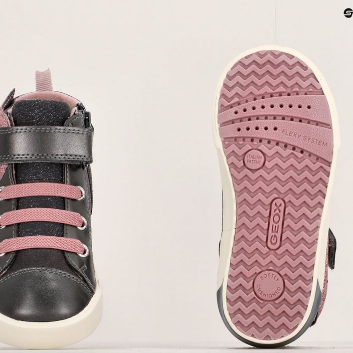 Geox Kilwi dark grey/rose children's shoes 16