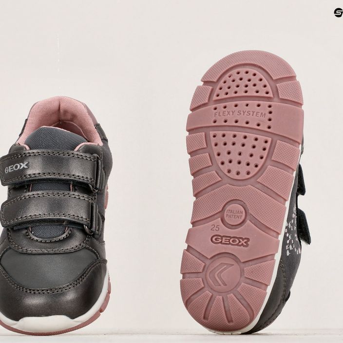 Geox Heira children's shoes dark grey/dark pink 15