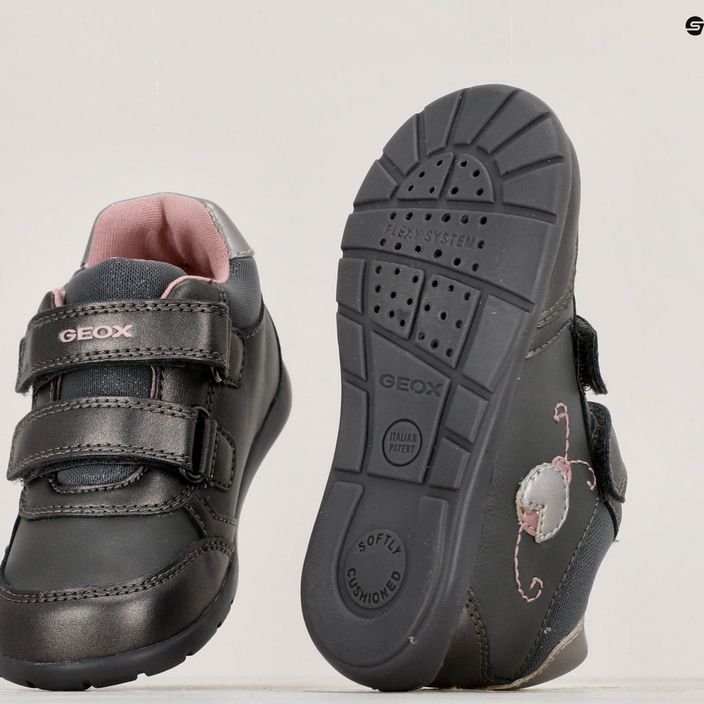 Geox Elthan dark grey/dark silver children's shoes 15