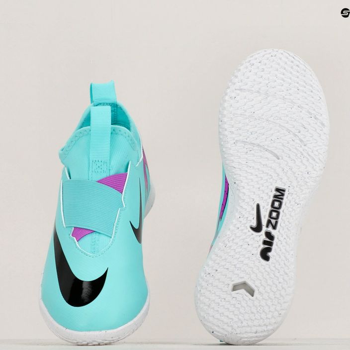 Children's football boots Nike Jr Zoom Mercurial Vapor 15 Academy IC hyper turquoise/black/ white/fuchsia dream 8