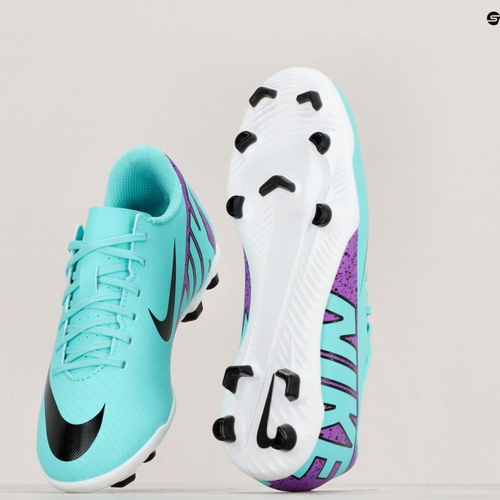 Children's football boots Nike JR Mercurial Zoom Vapor 15 FG/MG hyper turquoise/black/ white/fuchsia dream 8