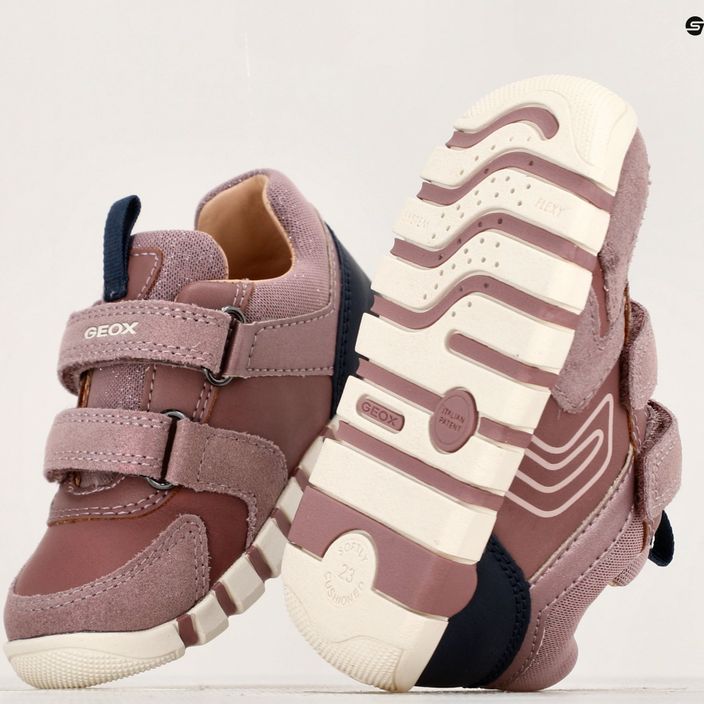 Geox Iupidoo rose smoke/navy children's shoes 15
