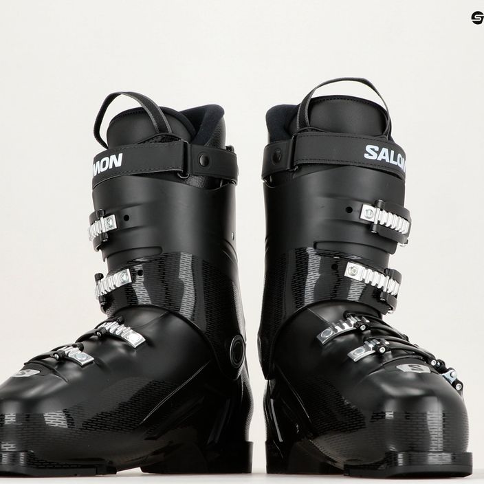 Men's Salomon Select Wide Cruise 70 ski boots black/beluga/acid green 9
