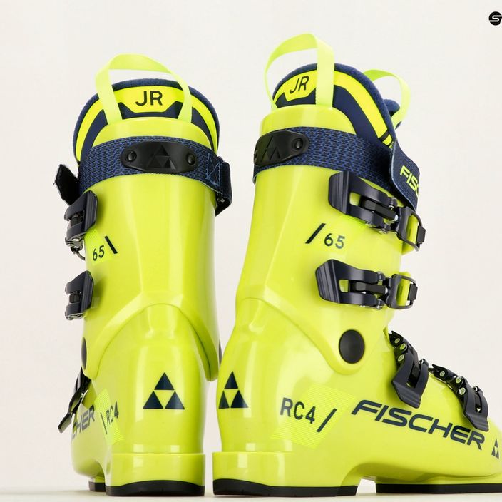 Children's ski boots Fischer RC4 65 JR yellow/yellow 12