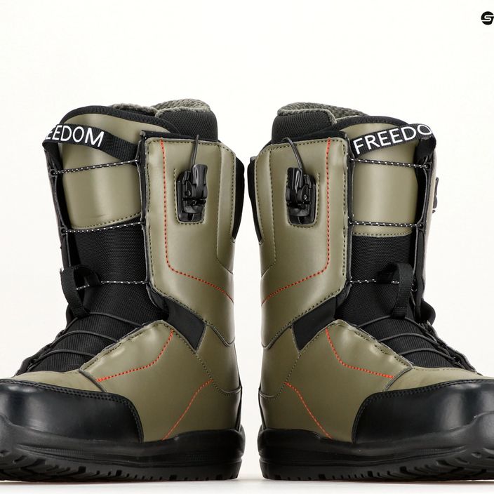 Men's snowboard boots Northwave Freedom SLS green forest/black 13