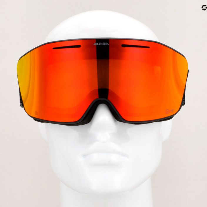 Alpina Nendaz Q-Lite S2 black/yellow matt/red ski goggles 5