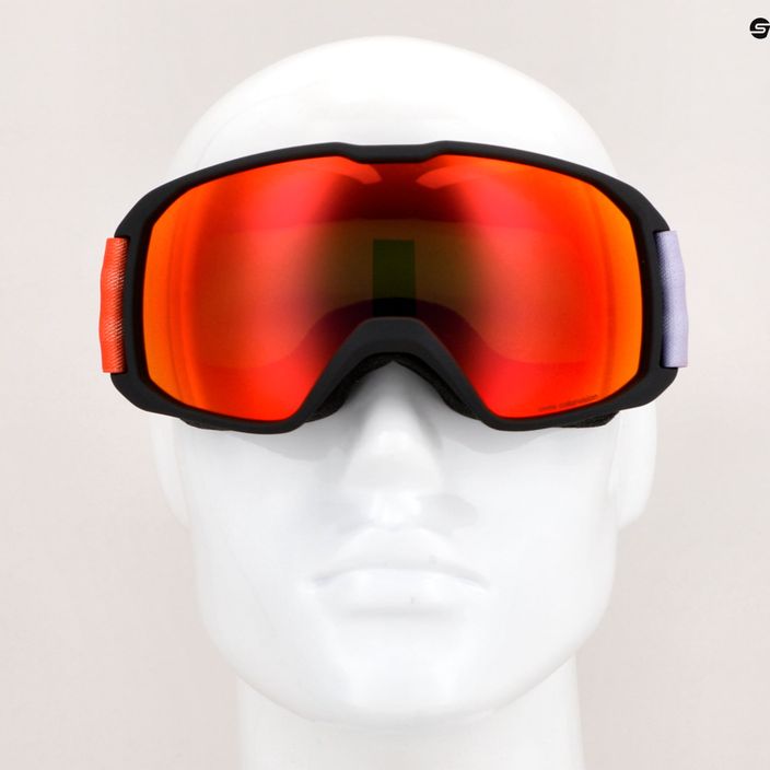 UVEX Xcitd CV S2 ski goggles black matt/mirror scarlet/colorvision green 6