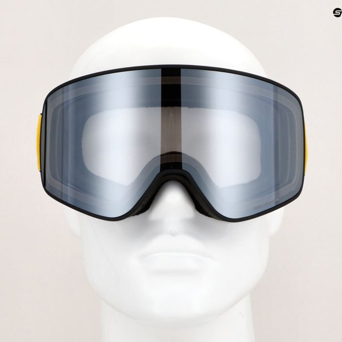 Red Bull SPECT Rush S1 matt black/black/smoke/silver mirror ski goggles 4