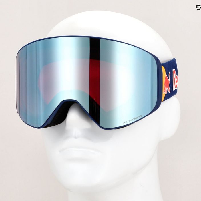 Red Bull SPECT Jam S3 ski goggles + Spare Lens S2 matt blue/purple/blue mirror/cloudy snow 4