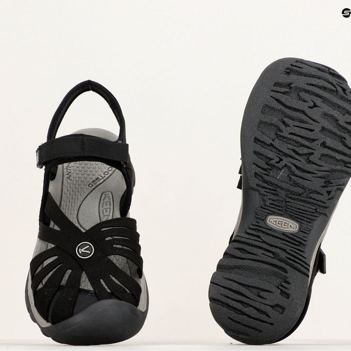 Women's trekking sandals KEEN Rose black/neutral gray 15