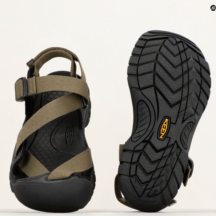 KEEN Zerraport II Military olive/black men's trekking sandals 14