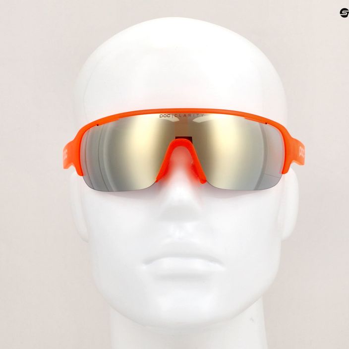 POC Do Half Blade fluorescent orange translucent cycling goggles 10